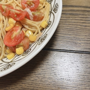 ミニトマトのスパゲティサラダ